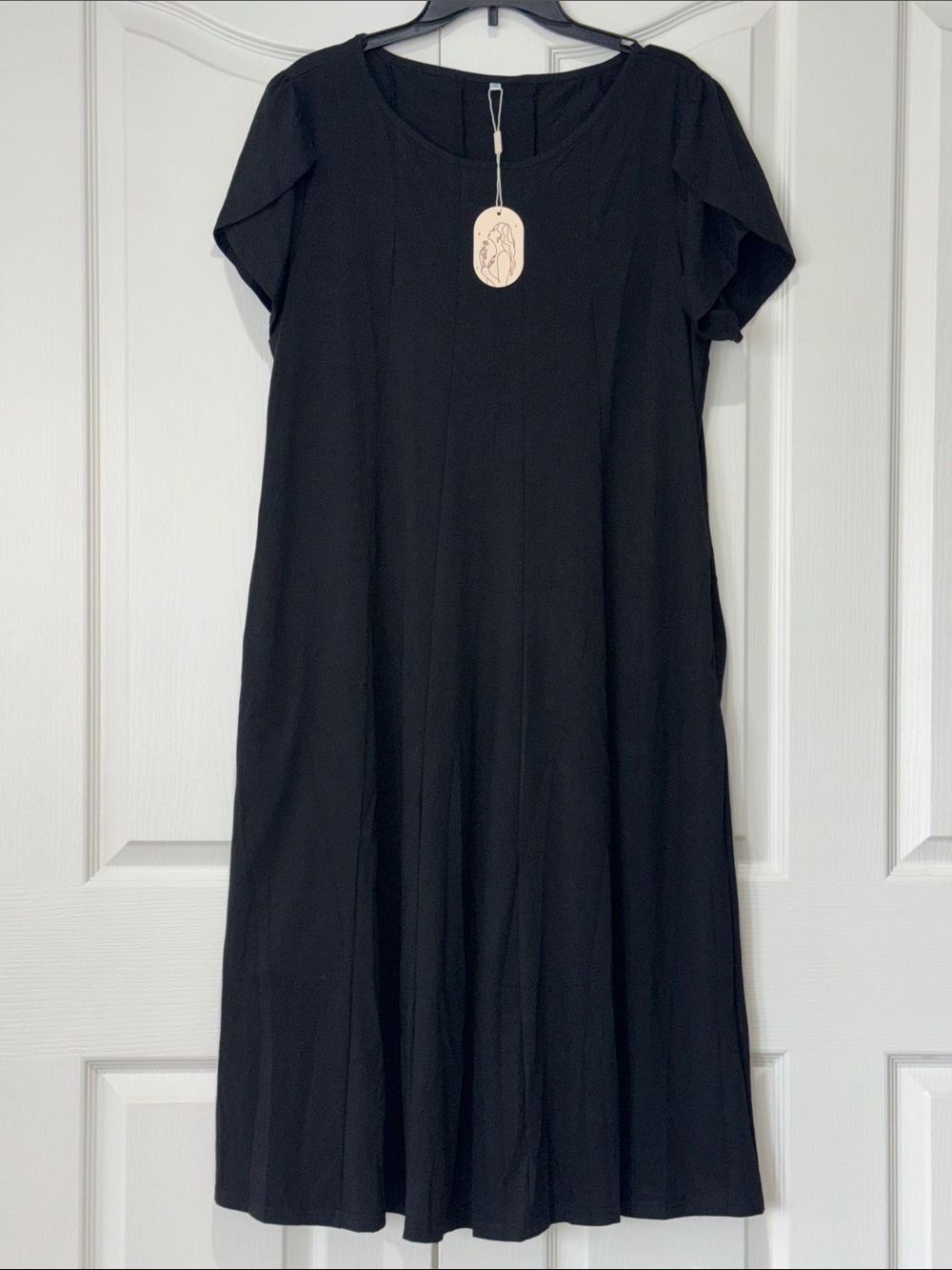 Original LoveColette Black Short-Sleeve midi/long dress